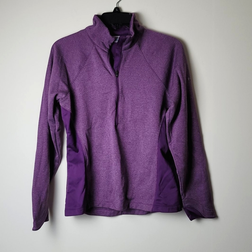 Columbia purple half zip sport jacket- size M